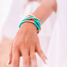 Sweet Friendship Bracelet Set In Turquoise Image - 1