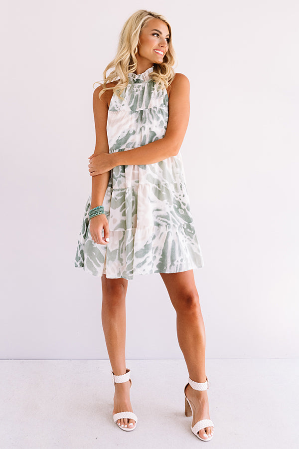 Center Of The Stage Shift Dress In Pear Image - 2