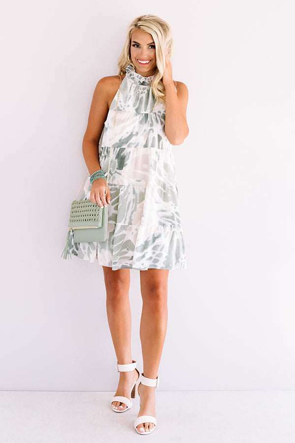 Center Of The Stage Shift Dress In Pear Image - 1