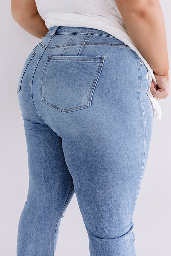 The Rosewood High Waist Distressed Flare Curves Image - 4