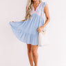 Versailles Brunch Embroidered Dress In Sky Blue Image - 1