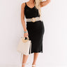 Cool In Cancun Knit Midi In Black Image - 1