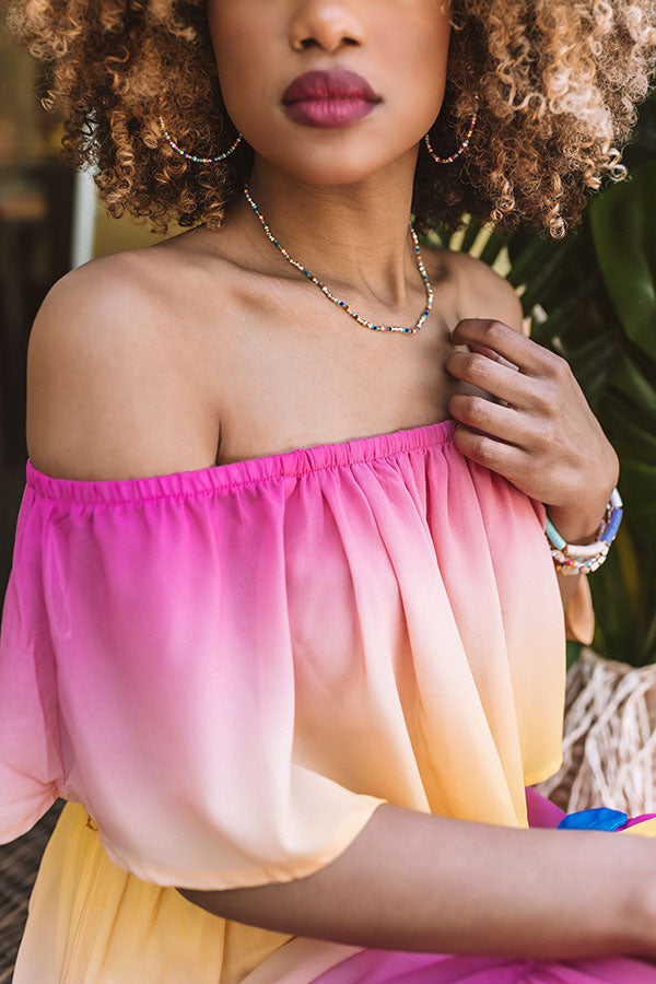 Kendra Scott Scarlet Gold Collar Necklace in Multi Image - 3