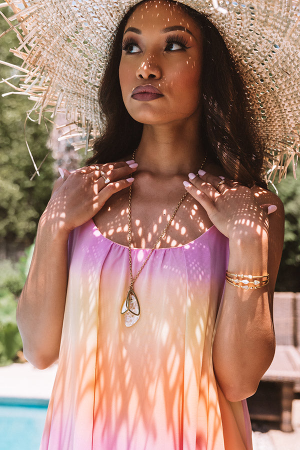 Kendra Scott Mckenna Vintage Gold Charm Necklace in White Mix Image - 3