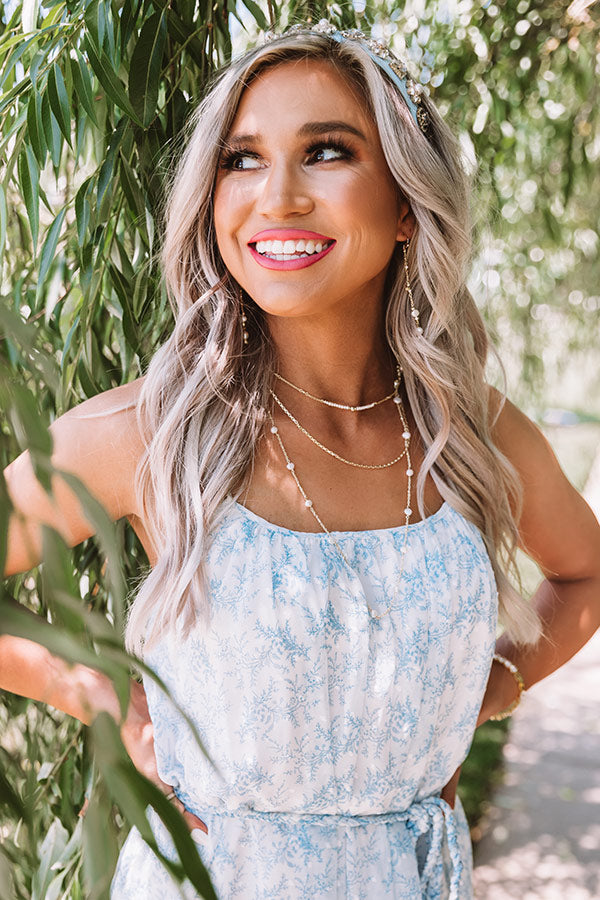 Kendra Scott Scarlet Gold Multi Strand Necklace in White Pearl Image - 1