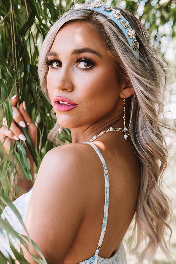 Kendra Scott Scarlet Gold Linear Earrings in White Pearl Image - 2