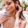 Kendra Scott Ivy Gold Drop Earrings in Sea Green Image - 1