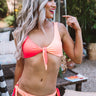 Rule The Pool Front Tie Bikini Top Image - 1