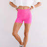 Ready Set Chic High Waist Biker Shorts In Pink Image - 1