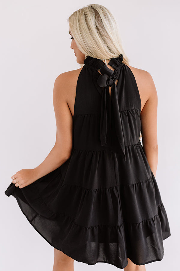Rome On My Mind Shift Dress In Black Image - 4