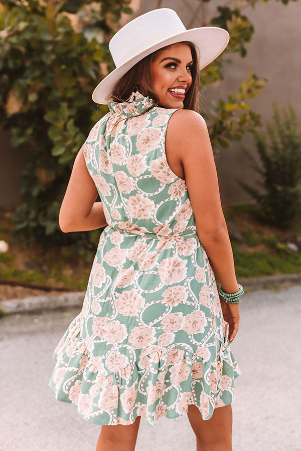 Lattes At The Louvre Ruffle Dress Image - 5