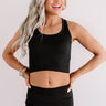 Ready Set Chic Ribbed Crop Top In Black Image - 1