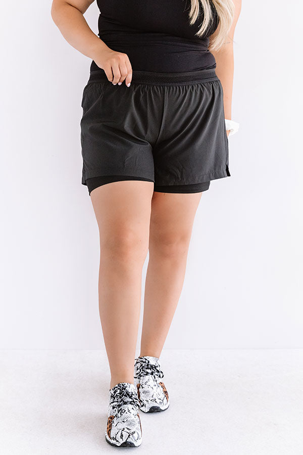 Above And Beyond Shorts In Black Curves Image - 2