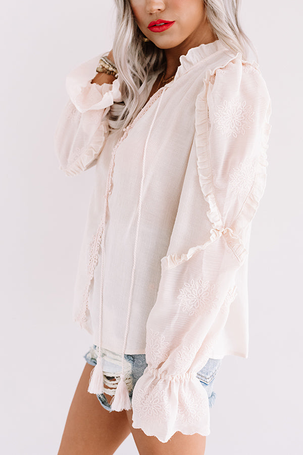 All The Compliments Ruffle Top Image - 5