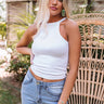 My BFF Seamless Crop Top In White Image - 1
