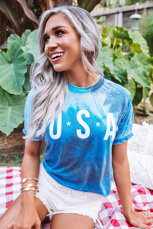 Usa Tie Dye Shift Tee Image - 2