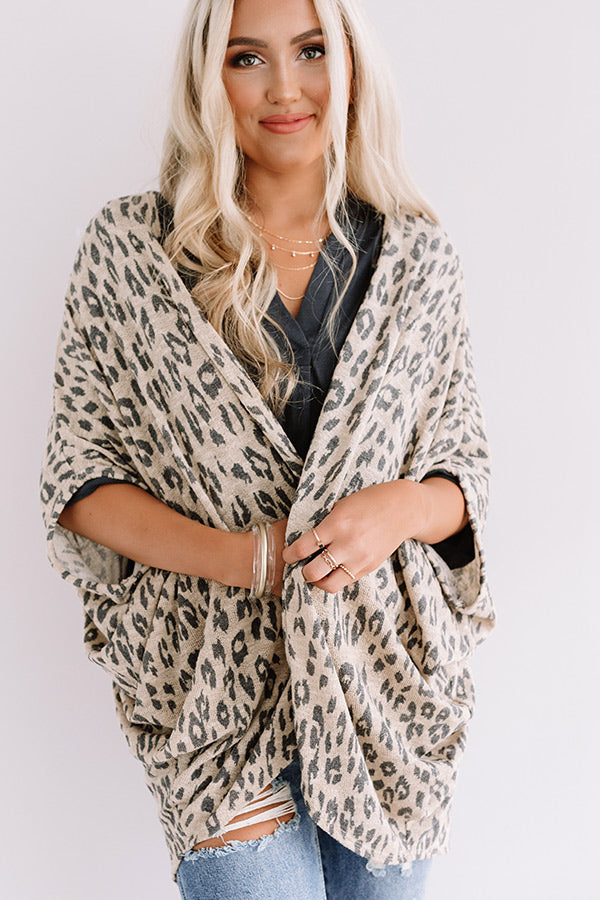 A Chic Peek Leopard Cardigan Image - 5