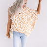 Grand Evening Leopard Top In Marigold Image - 1