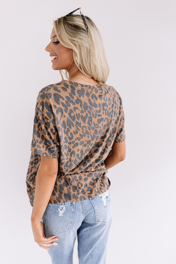 Boss Babe Leopard Shift Tee Image - 4