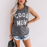 Cool Mom Leopard Shift Tank in Charcoal Image - 1