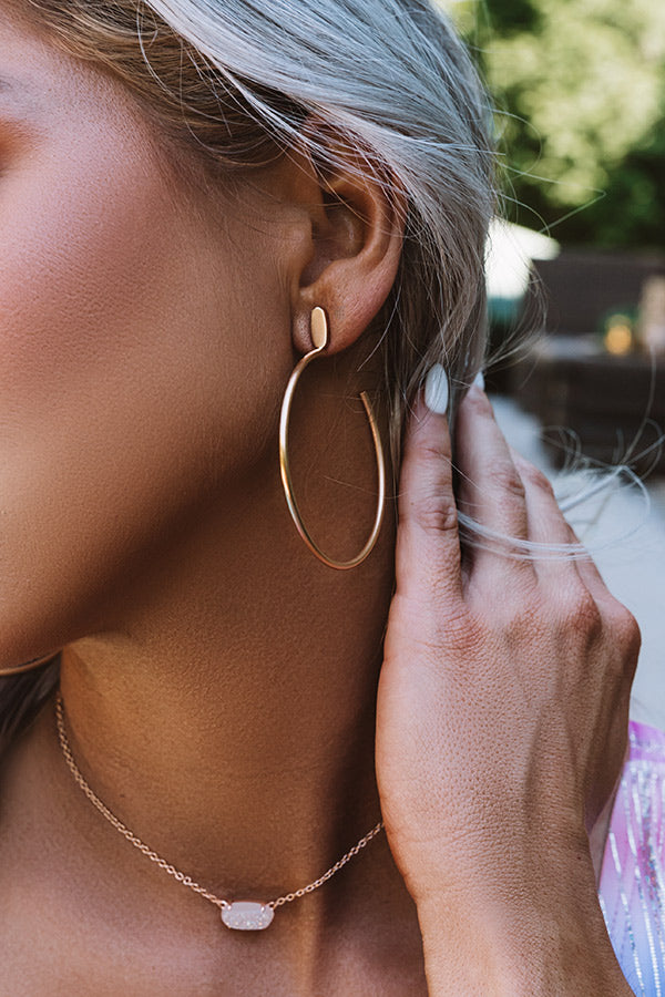 Kendra Scott Pepper Hoop Earrings in Rose Gold Image - 2