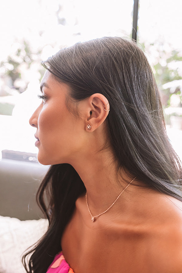 Kendra Scott Rue Stud Earrings in Rose Gold – Impressions Online
