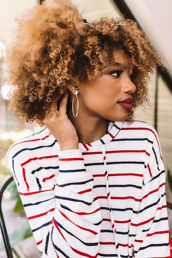 Kendra Scott Pepper Hoop Earrings in Bright Silver Image - 1