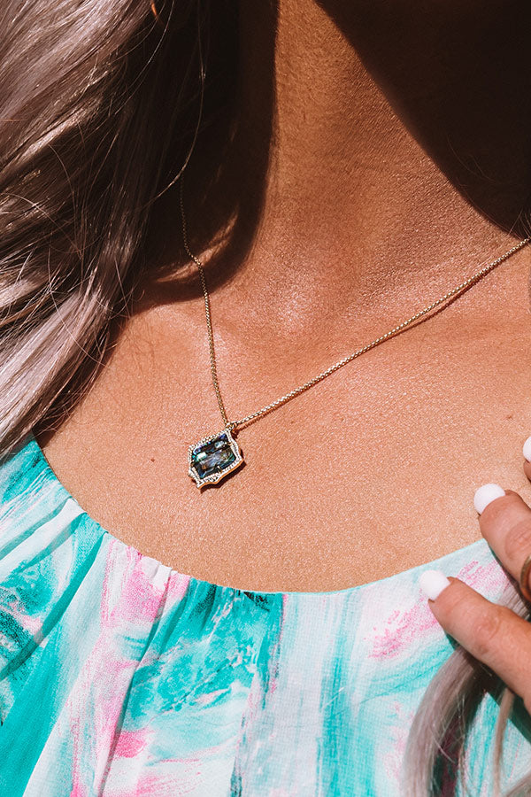 Kacey gold long pendant necklace Clearance