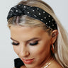 Brunch Bound Raffia Headband In Black Image - 1