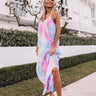 Surfing Until Sunset Tie Dye Maxi In Blue Image - 1