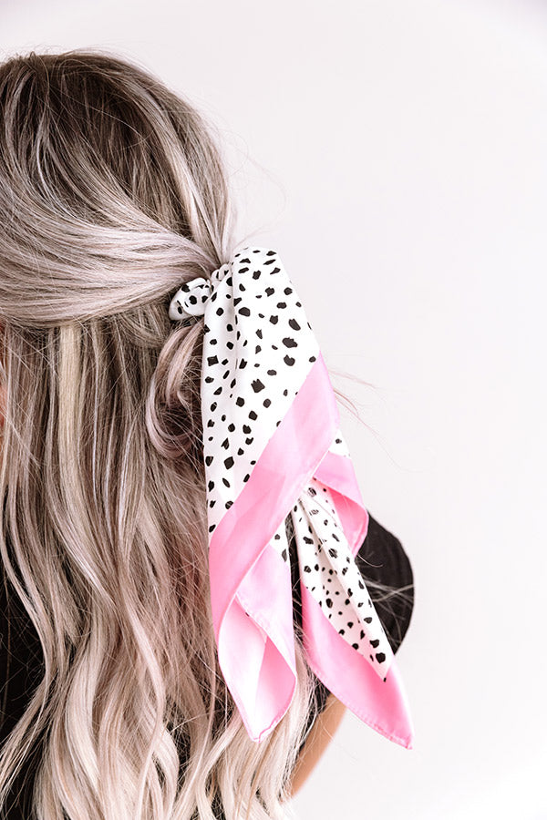 Cheek Kisses Polka Dot Scrunchie Image - 4