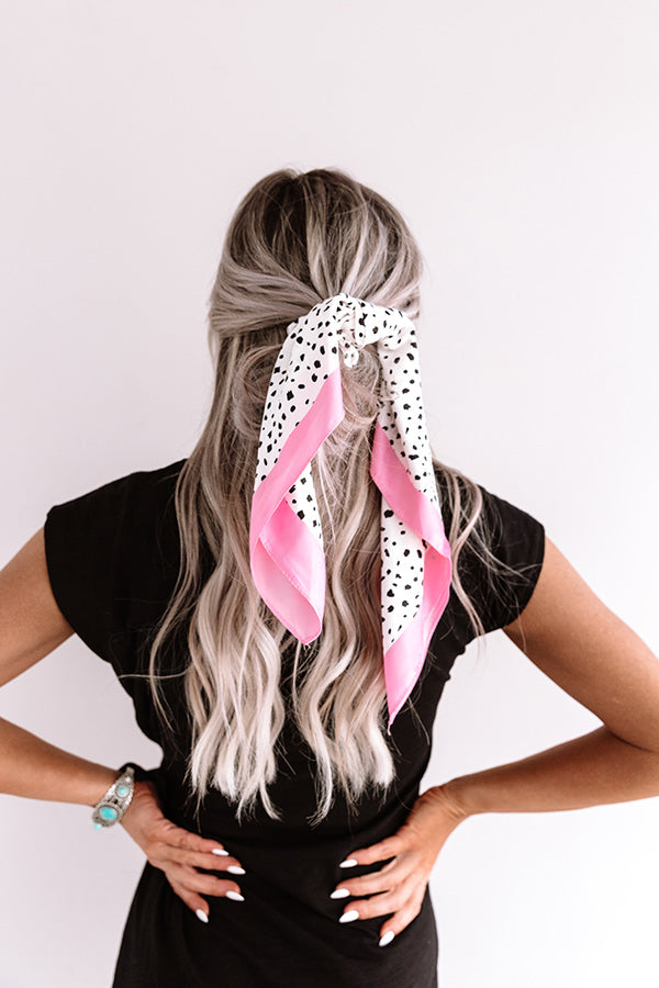 Cheek Kisses Polka Dot Scrunchie Image - 3