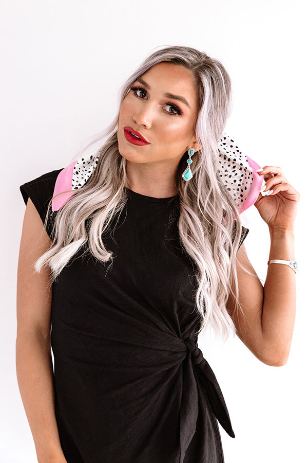 Cheek Kisses Polka Dot Scrunchie Image - 2