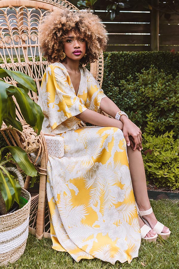 Waves In Waikiki Floral Maxi Image - 3