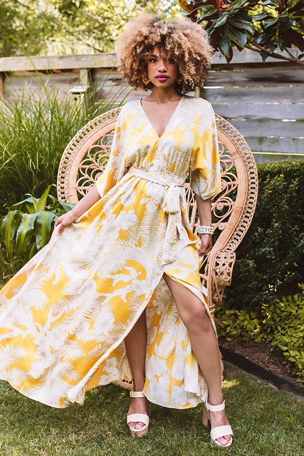 Waves In Waikiki Floral Maxi Image - 5