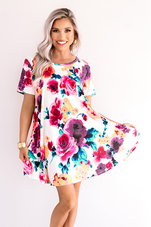Passage To Paradise Floral Shift Dress Image - 1