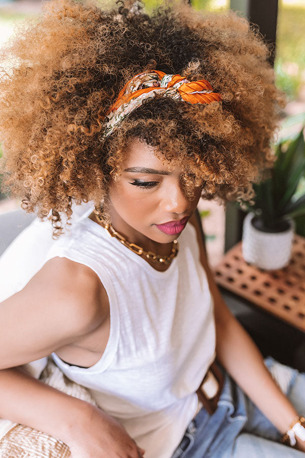 Floral Festivities Scarf In Yellow Image - 5