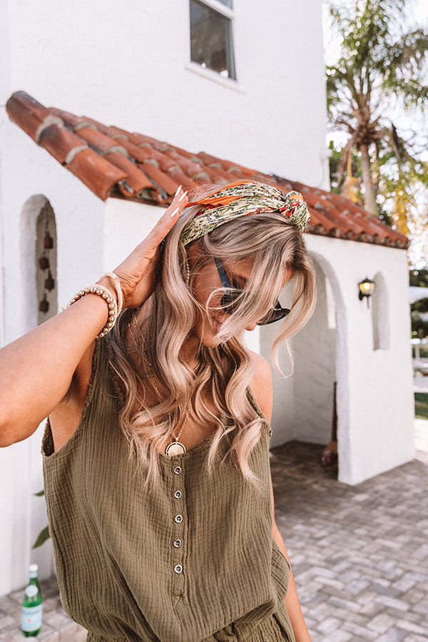 Floral Festivities Scarf In Yellow Image - 2
