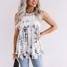 Tampa Twirls Tie Dye Top In Dark Grey Image - 1