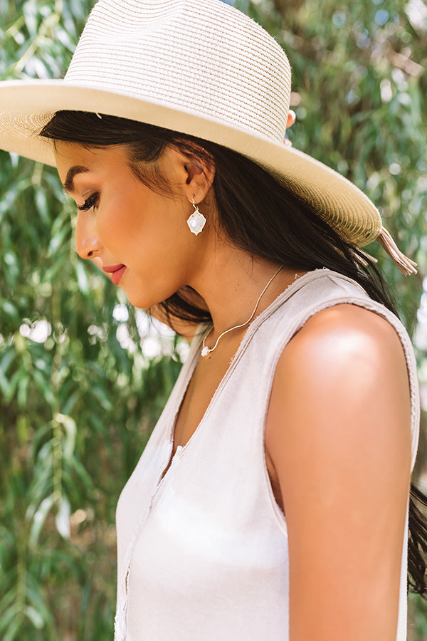 Kendra Scott Kyrie Gold Drop Earrings in Ivory Pearl Image - 1