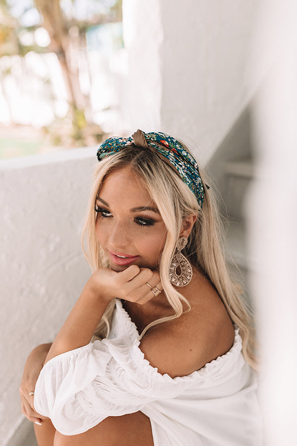 Floral Festivities Scarf In Lush Meadow Image - 2