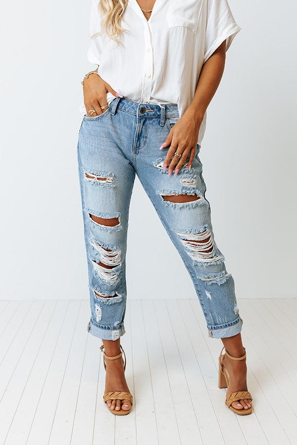 The Jagger Midrise Distressed Relaxed Skinny Image - 2