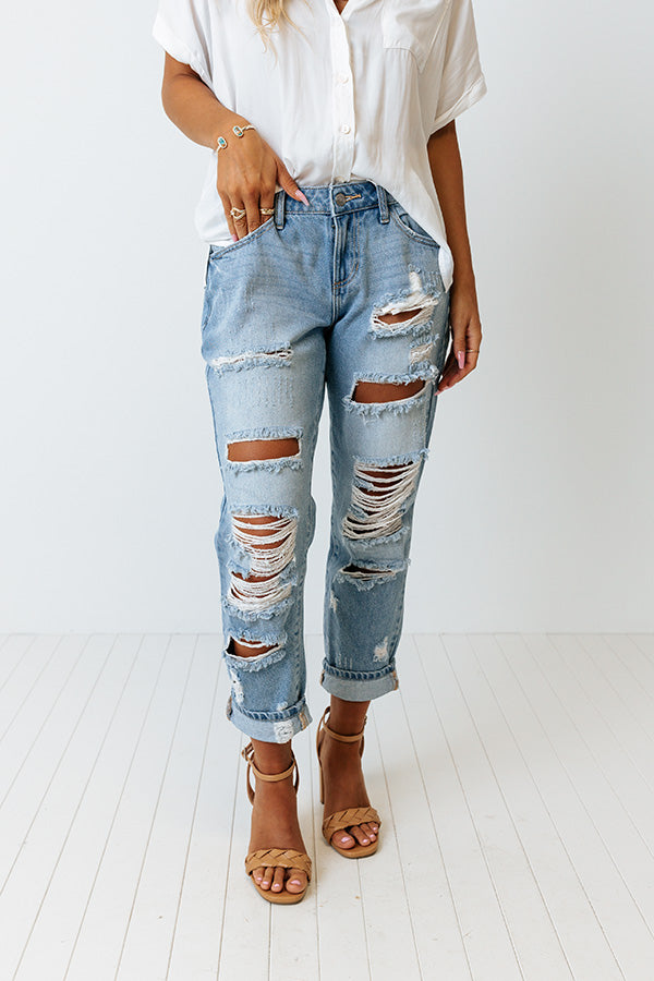 The Jagger Midrise Distressed Relaxed Skinny Image - 1
