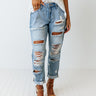 The Jagger Midrise Distressed Relaxed Skinny Image - 1
