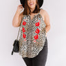 Driving Me Wild Embroidered Leopard Shift Top  Curves Image - 1