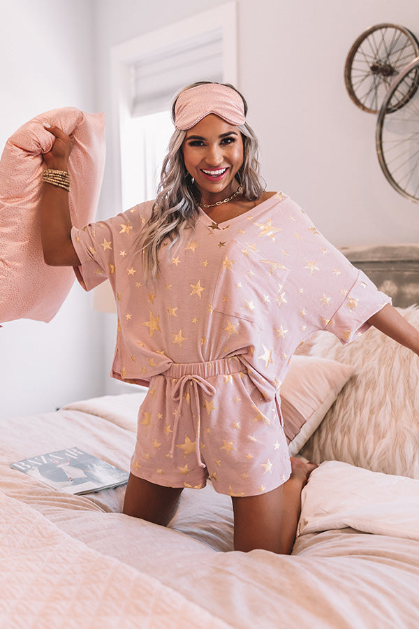 A Hint Of Stardust Shorts In Pink Image - 3