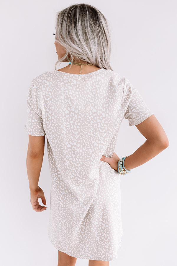 Far And Away Cheetah Print Shift Dress Image - 5