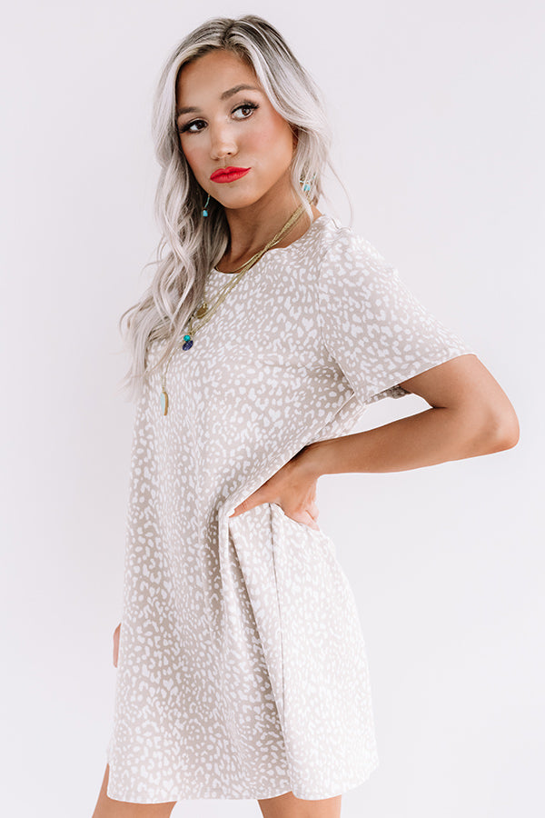 Far And Away Cheetah Print Shift Dress Image - 4