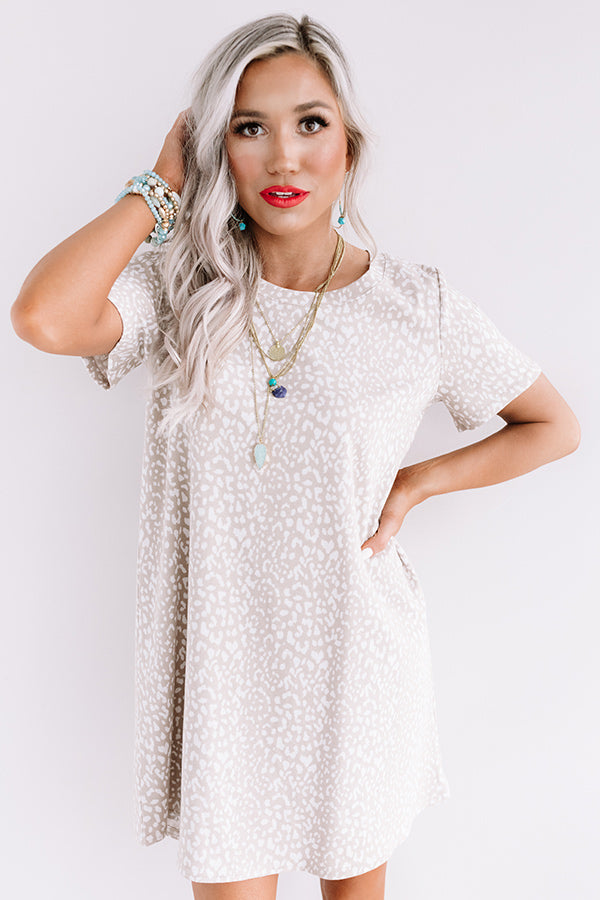 Far And Away Cheetah Print Shift Dress Image - 3