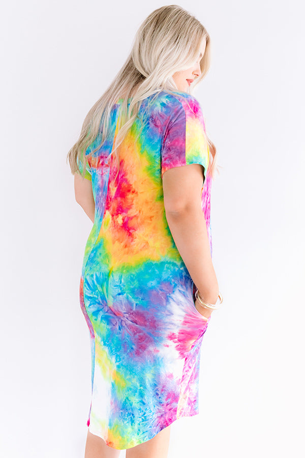 Craving Attention Tie Dye Dress Curves Image - 5